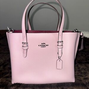 Coach Light Plum Leather Tote